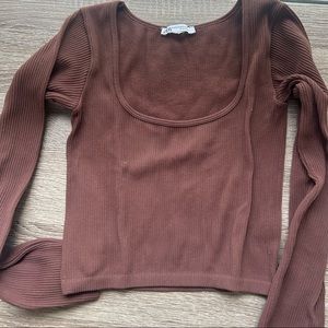Brown Zara Seamless Shirt